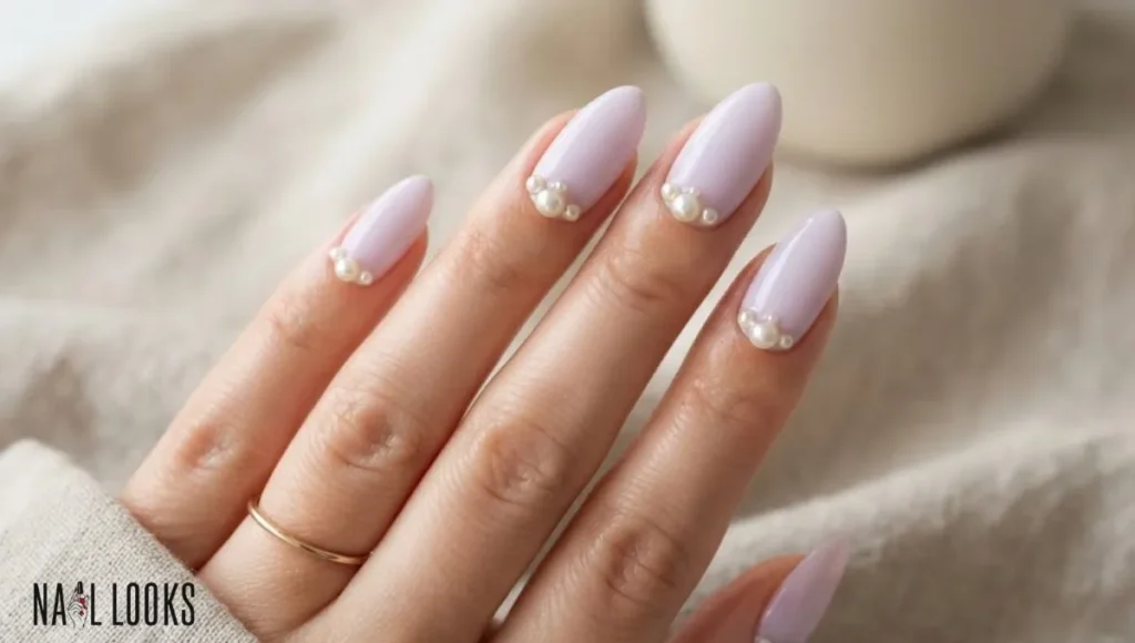 Soft Lavender With Pearls