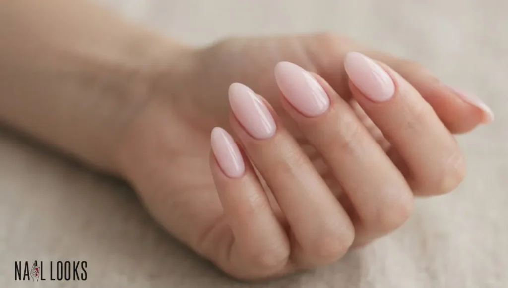 Soft Pink Almond Nails