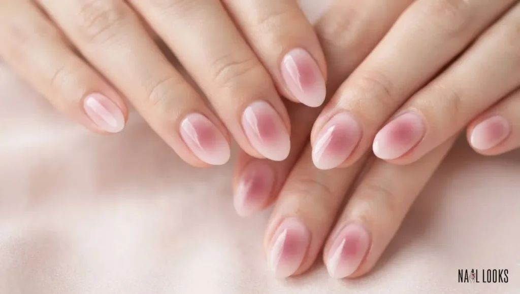Soft Pink Aura Nails