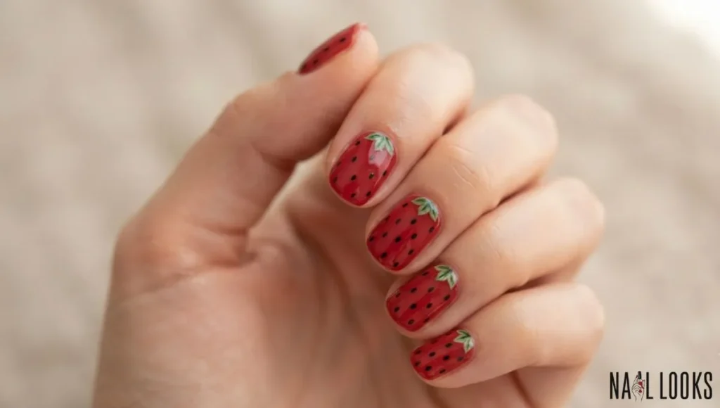 Strawberry Nails