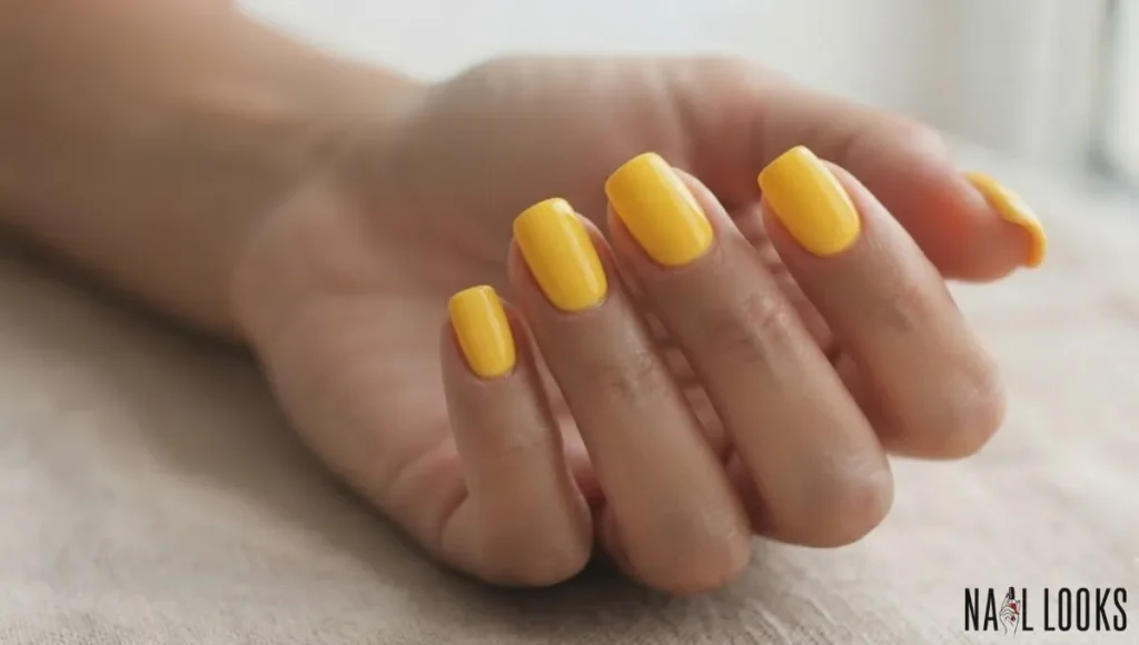 Sunny Yellow Nails