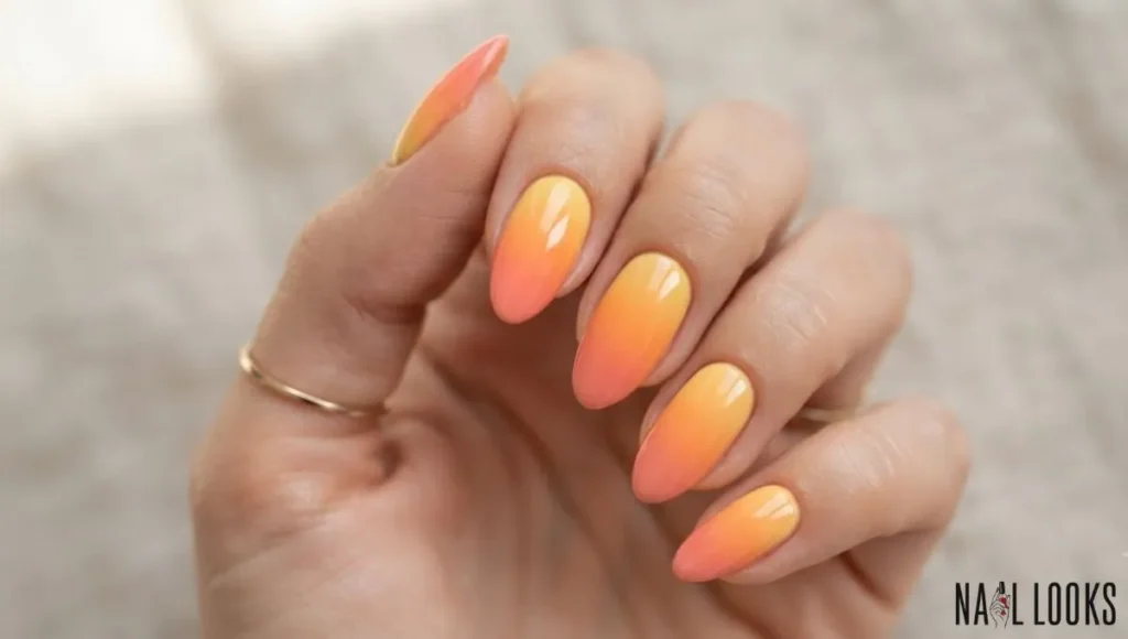 Sunset Ombre Nails