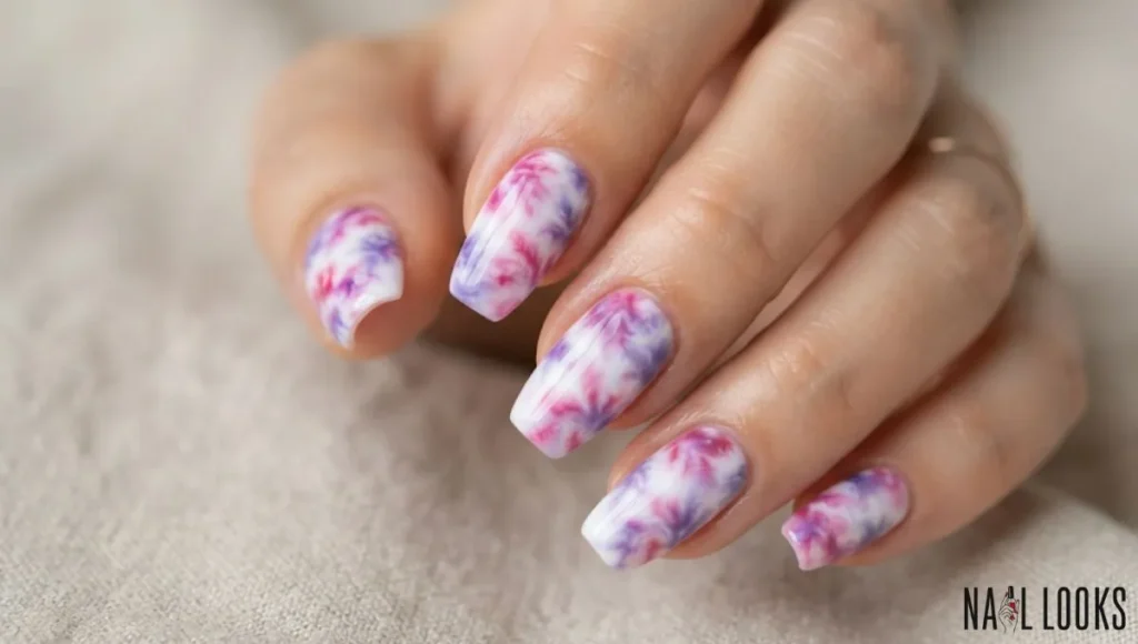 Tie-Dye Nails