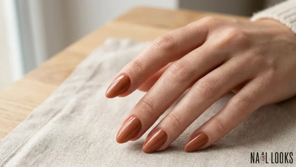 Warm Terracotta Nails