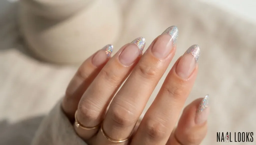 holographic Glitter Tips