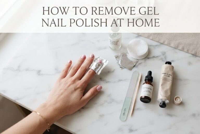 how to remove gel nail polish at home