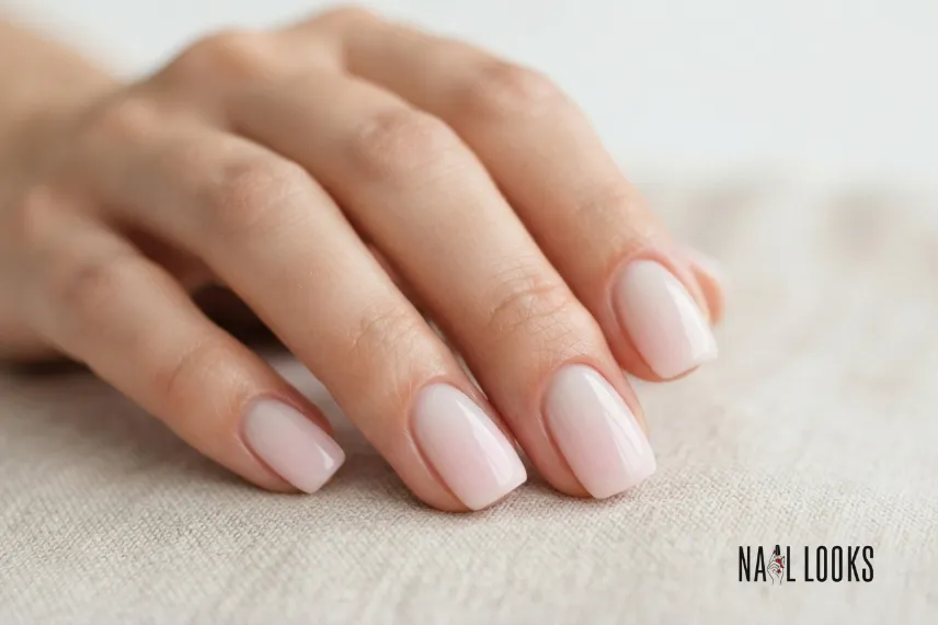 Baby Pink Ombre Nails