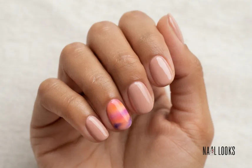 Beach Sunset Nails