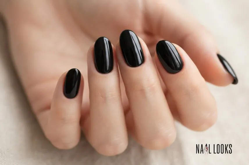 Black Italian Manicure