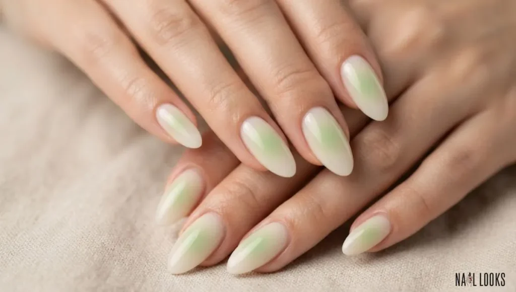 Matcha Aura Nails