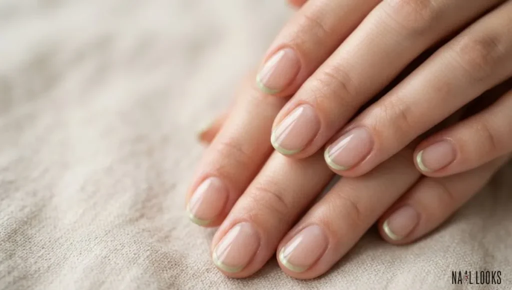 Matcha Micro French Tips