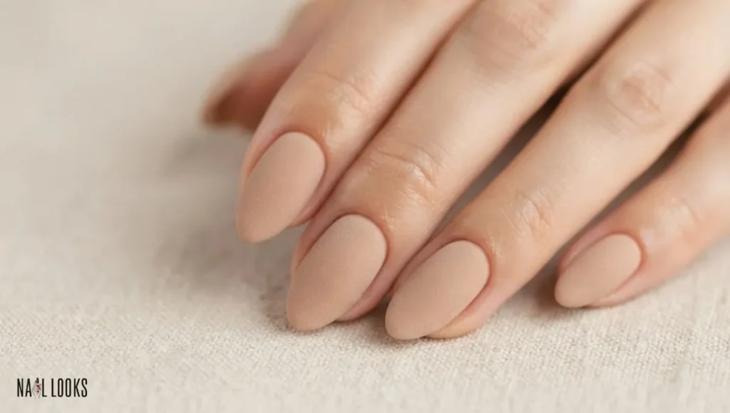 Matte Nude Nails