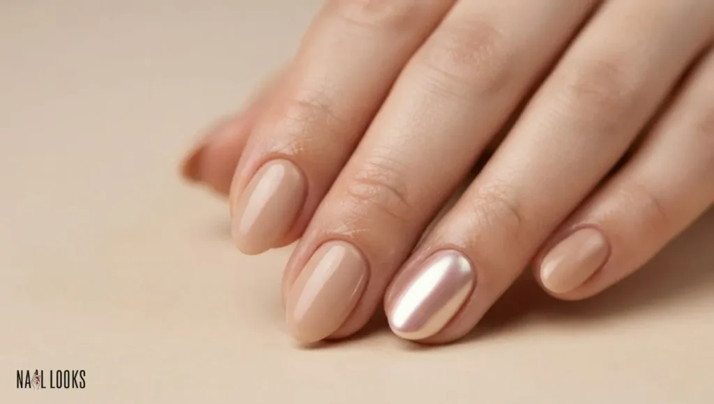 Minimalist Chrome Nails