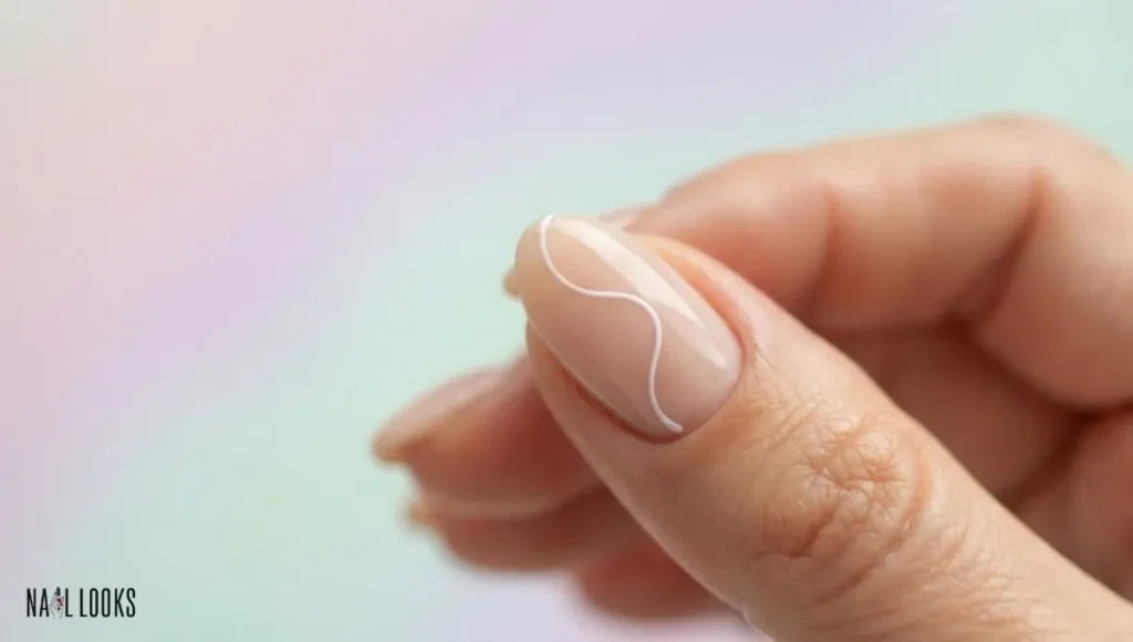 Minimalist Swirl Nails