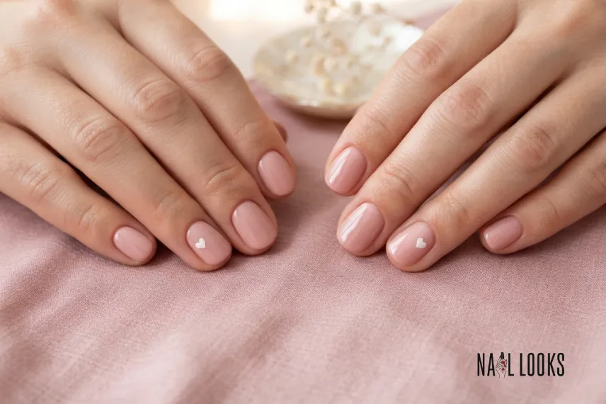 Mother’s Day Nails With Hearts