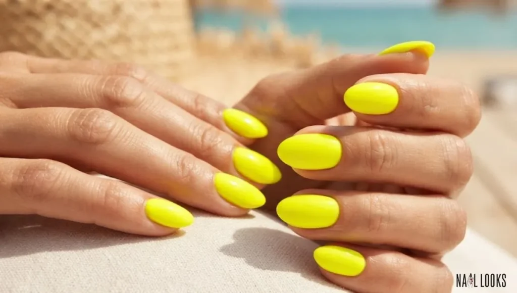 Neon Yellow Nails