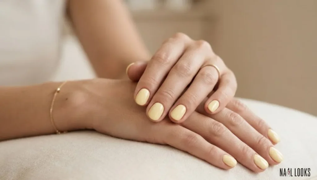 Pastel Yellow Nails