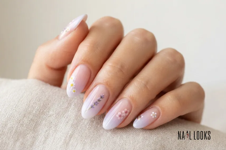 Pink Ombre Nails for Spring