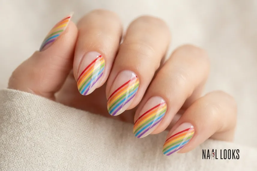 Pride Nails for Almond Nails