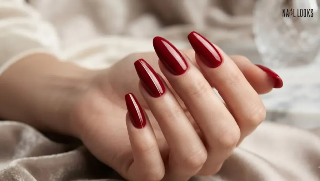 Red Acrylic Nail