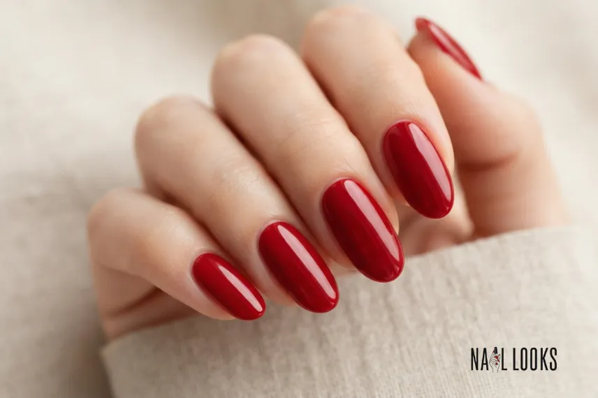 Red Italian Manicure