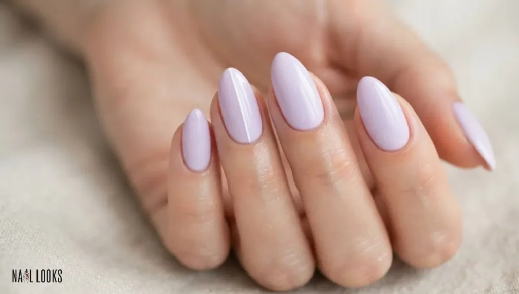 Soft Lavender Nails