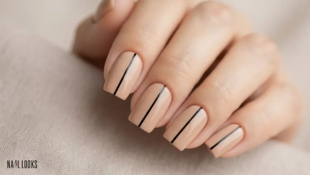 Thin Line Nail Art