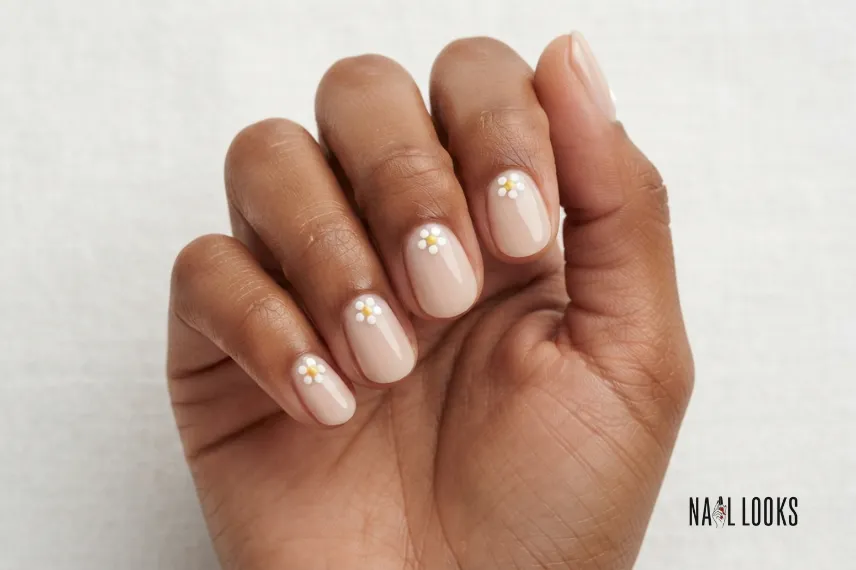Tiny Flower Nail Art