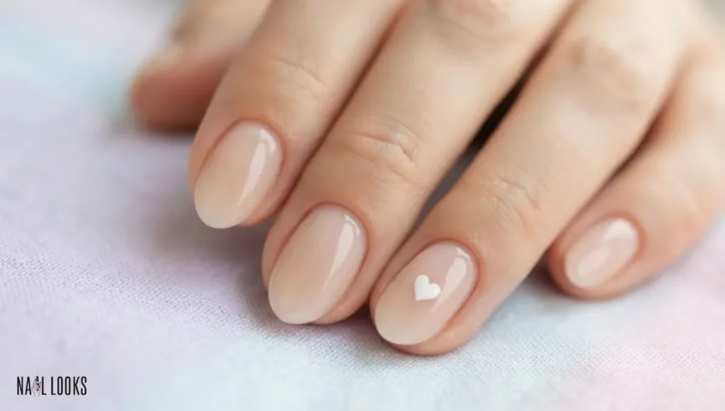 Tiny Heart Nail Detail
