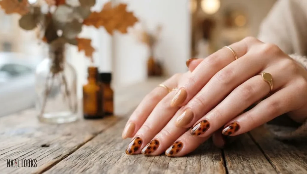 Tortoise Accent Nails