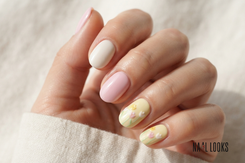 Tulip Nails for Easter Brunch