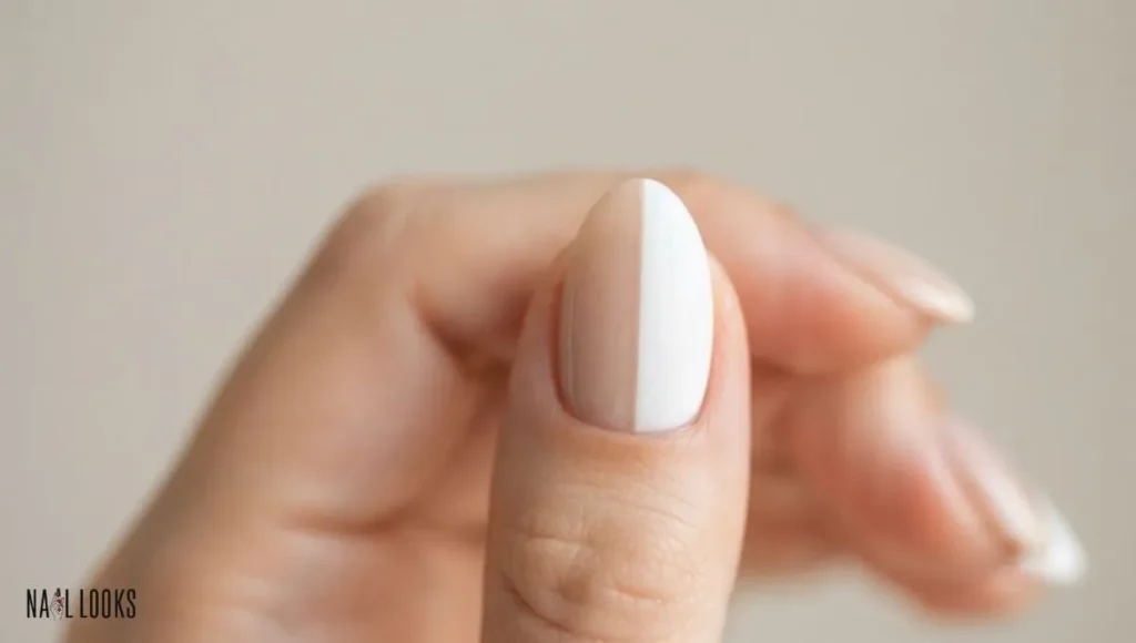 Two-Tone Split Nails