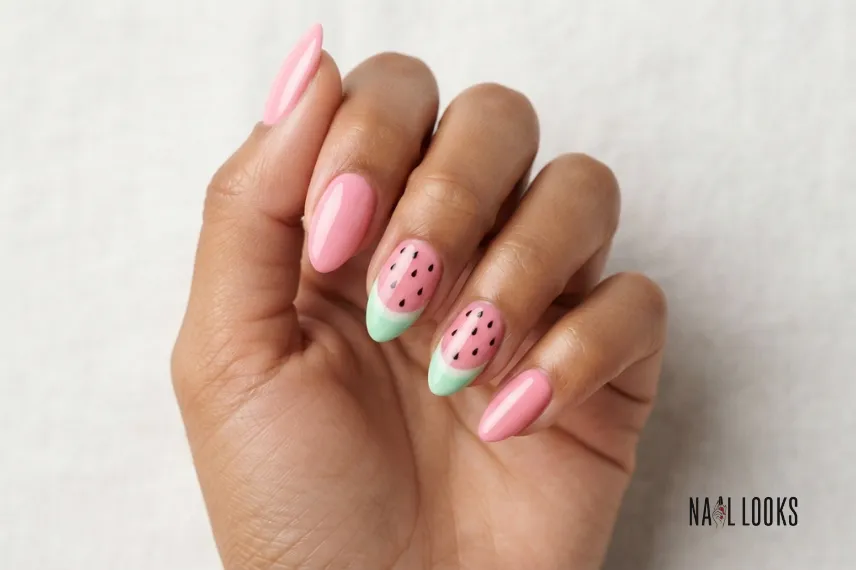 Watermelon Nail Design
