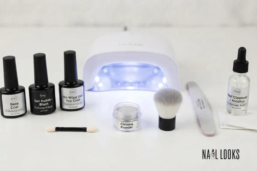 What You Need for Chrome Nails at Home