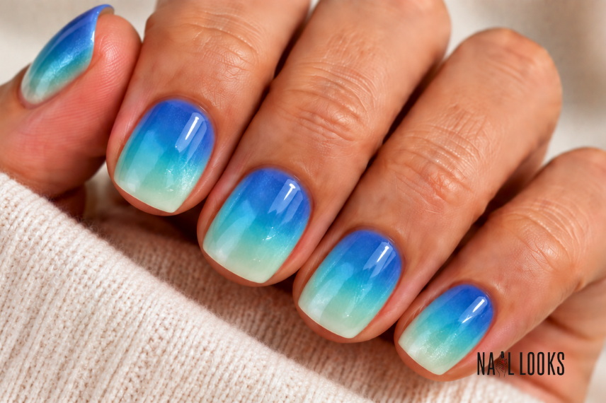 Beachy Blue-to-Green Ombre