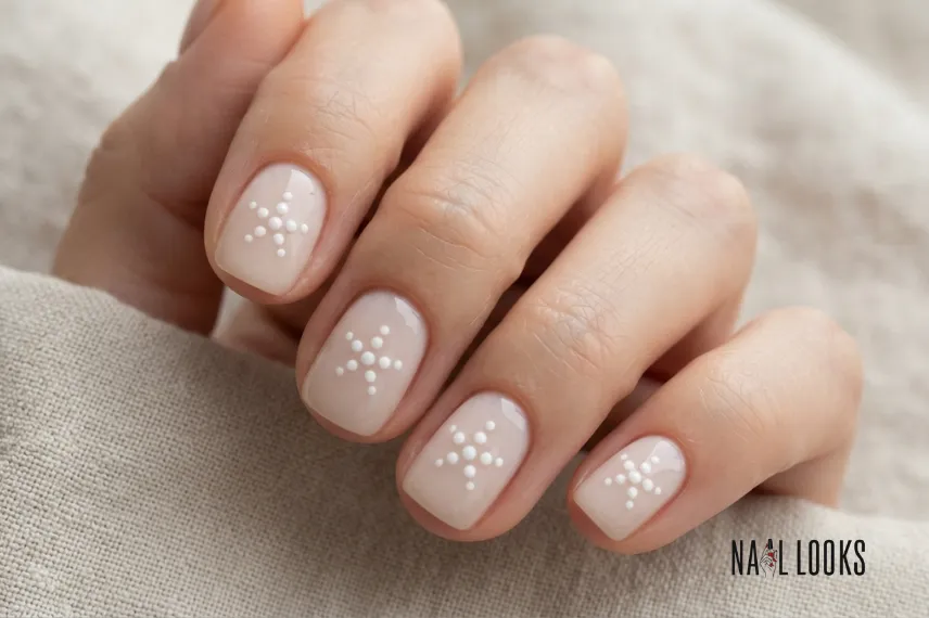 Dot Starfish on nails