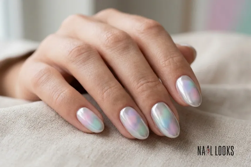 Chrome Aura Nails