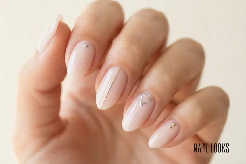 Chrome Nails with Metallic Accents
