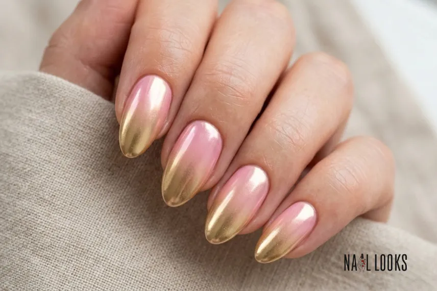Chrome Ombre Summer Nails