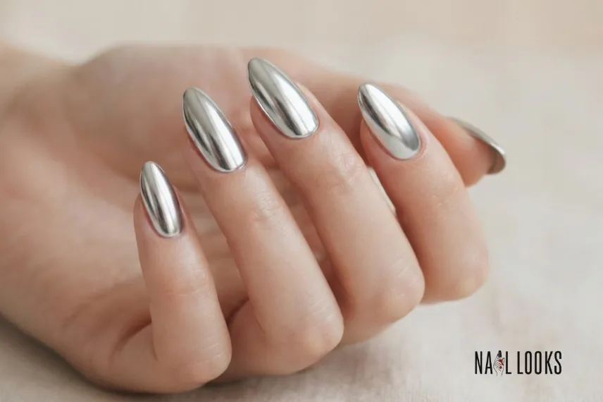 Classic Summer Chrome Nails