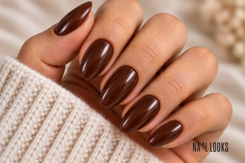 hot chocolate brown nail polish