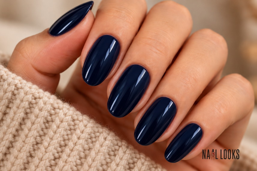 Midnight Navy Nails