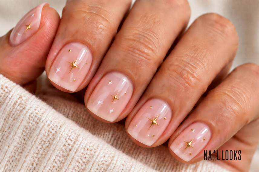  Tiny Star and Dot Nails