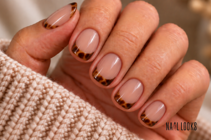  Tortoiseshell French Tips