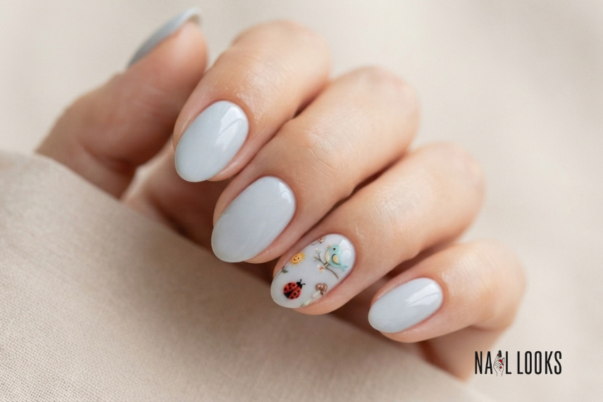 whimsical summer nail art with playful details