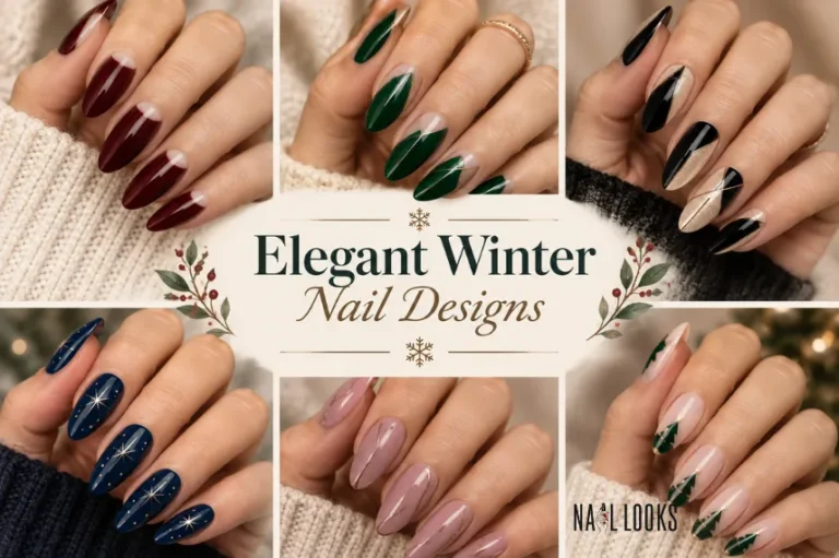 Classy Christmas Nails