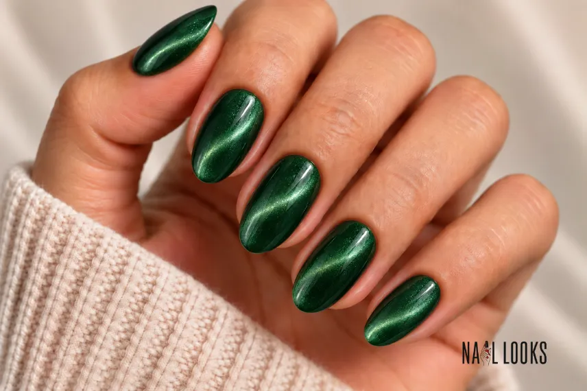 emerald magnetic nails