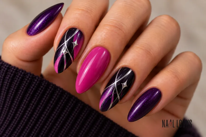 HUNTR/X stage-inspired nails