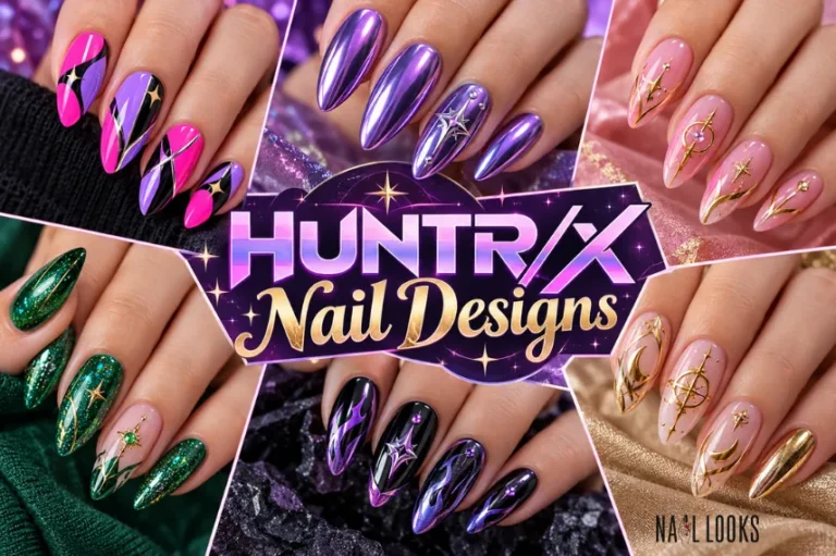 KPop Demon Hunters nail ideas inspired by Rumi and HUNTR/X