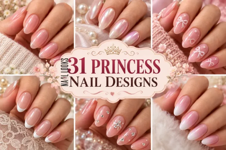 princess nail designs for short and long nails